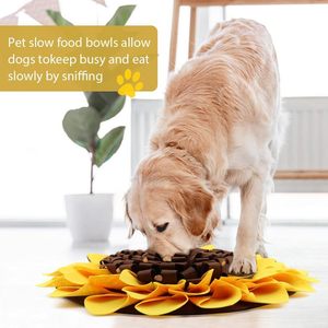 Tapis olfactif PAIPET Tournesol pour chiens, jouet interactif d'enrichissement pour le nettoyage automatique des dents, l'entraînement au recherche de nourriture, l'alimentation lente et la réduction <span class=keywords><strong>du</strong></span> <span class=keywords><strong>stress</strong></span> - Product Image 1