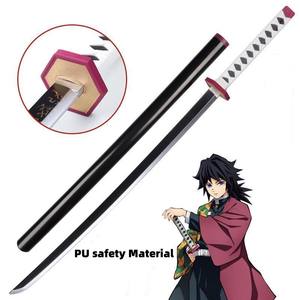 Tueur de démons <span class=keywords><strong>Katana</strong></span> 104cm PU sécurité polyuréthane réaliste garçons Cosplay accessoires de fête japonais Anime - Product Image 1
