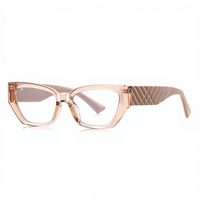 Lunettes anti-lumière bleue transfrontalières Modèle 2249, branches larges, montures en verre clair de haute qualité, motif géométrique punk