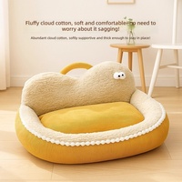 Coussin pour chat en coton PP épais en forme de nuage, chaud pour l'hiver, toutes saisons, amovible et lavable, canapé-lit pour chien, tapis pour petit chien, niche pour chien