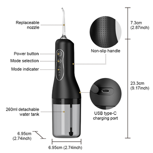 <span class=keywords><strong>Brosse</strong></span> à dents électrique réservoir d'eau sans fil dents claires Ipx7 Grade étanche eau Flosser dispositif dentaire Oral Irrigator Jet - Product Image 6