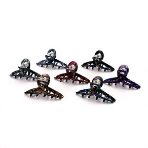 कैनोयुआन कोरियन शैली 7.5 सेमी खोखले एसीटेट pvc शार्क बाल क्लिप रचनात्मक कस्टम लोगो महिलाओं को टॉर्टोइज़ खोल रंग क्लिप - Product Image 1