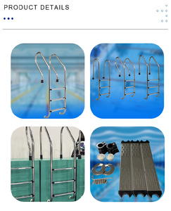 Poolux antideslizante 2/3/4/5 escalones escalera de piscina Acero inoxidable 304/316 accesorios de natación con pasamanos escalera de piscina - Product Image 6