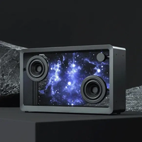 Haut-parleur audio domestique magnétique avec affichage Bluetooth, visualisation transparente des paroles et des sous-titres flottants, et affichage de paroles en cascade