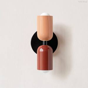 Lámpara de Pared LED de Hierro de Estilo Nórdico, Doble Cabezal, Moderna, Simple y Creativa, para Dormitorio, junto a la Cama - Product Image 2