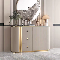 Mueble de Consola de Estilo Italiano de Lujo Ligero, Cajonera, Aparador Moderno y Sencillo, Mueble para Zapatos de Entrada para Salón/Sala de Estar