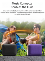 Mini-enceinte portable personnalisée en plastique avec poignée, double haut-parleur actif, subwoofer 5-10W, son HIFI, Bluetooth 5.3, basses puissantes, pour camping en extérieur