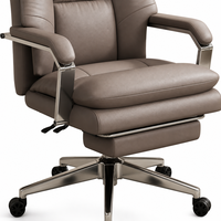 Chaise de bureau en cuir PU à dossier haut ALINUNU, directement de l'usine, pour bureau de PDG, chaise pivotante ergonomique pour cadres