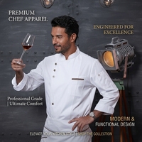 Professionele koksjas voor mannen, uniform voor hotel, restaurant, keukenpersoneel en horeca.