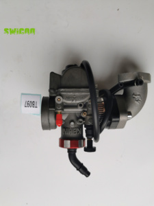 Para <span class=keywords><strong>carburador</strong></span> <span class=keywords><strong>KEIHIN</strong></span> PE26 de <span class=keywords><strong>26mm</strong></span> con goma de admisión para 125cc 140cc PIT Quad Dirt Bike ATV Buggy - Product Image 2