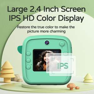 Appareil photo instantané pour enfants, dinosaure, licorne, dessin animé, 1080p HD, garçons, filles, enfants, prise de vue sur papier, appareil photo vidéo, écran 2,0 pouces - Product Image 4