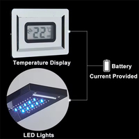 Panneau de douche mural en acier inoxydable avec robinets thermostatiques, jet de massage unique et panneau de douche LED de luxe