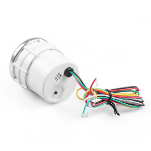 Compteur de vitesse universel 12V pour course automobile, nouveau, 52 mm, lumière blanche, modification automobile, lunettes de soleil, tachymètre 0-10, pression d'huile - Product Image 3