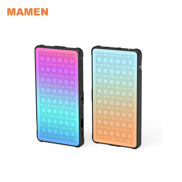 RGB 4000mAh 2500-9000k Camera Video Light Photography LED Panel Light Mini Camera Video Light for Tiktoks Photography Vlog Live