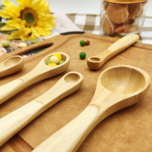 Cuchara de Bambú de 14cm y 15cm para <span class=keywords><strong>Matcha</strong></span>, Sal, Azúcar, Especias, Té, Helado, Miel y Polvo - Product Image 4