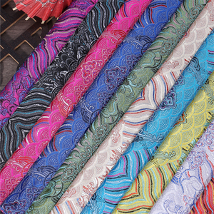 Cao cấp Trung Quốc Jacquard satin vải tinh tế mô hình sóng thoải mái cho quần áo ném gối Thủ công mỹ nghệ vải - Product Image 2