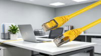 Cordon de raccordement Cat6A certifié de haute qualité, 50 cm, cordon de raccordement Cat6