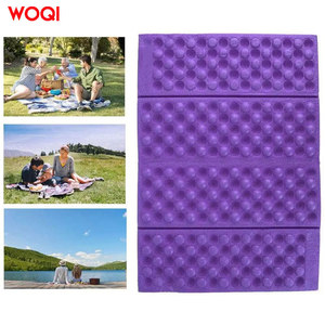 แผ่นรองนั่งปิกนิก Woqi สีม่วง รูปทรงสี่เหลี่ยมผืนผ้า กันน้ำ พับเก็บได้ น้ำหนักเบา พกพาสะดวก สำหรับการเดินป่าและการเดินทาง - Product Image 2