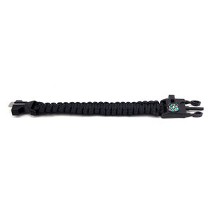 Wholesale Custom Camping Hiking Emergency Gear Quick Release <strong>Buckle</strong> Survival <strong>Whistle</strong> Compass Paracord Bracelet - Product Image 2
