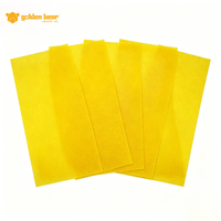 Lembaran Sarang Lebah Lilin Lebah Murni 100% Ukuran Langstroth Deep Warna Kuning Untuk Bingkai Sarang Lebah