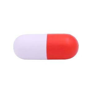 Balle anti-stress en mousse PU personnalisée en forme de capsule, cadeau promotionnel, jouet souple à presser pour soulager le stress, vente en gros, offre spéciale - Product Image 2