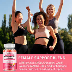 Gomitas Multivitamínicas para Mujer de Acentiallabs, Vitaminas A, D, C, E, Vitaminas Masticables para Adultos, Soporte Multivitamínico para Adultos - Product Image 2