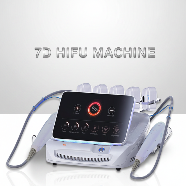 HIFU 7d Face Lifting Wrinkle Remove HIFU Machine Hifu 22 d Facial Y Corporal Anti-aging Skin Rejuvenation Face Cleaning Brush