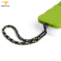 Cordon court pour téléphone portable en polyester et nylon, dragonne de poignet durable et élégante pour téléphones mobiles