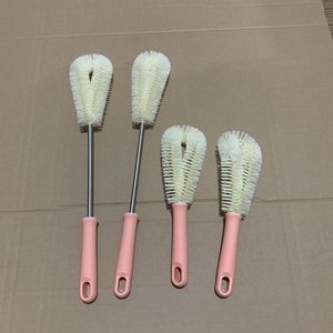 แปรงล้างแก้วไนลอนด้ามยาวทนทานสำหรับทำความสะอาดแก้วและขวด - Product Image 2