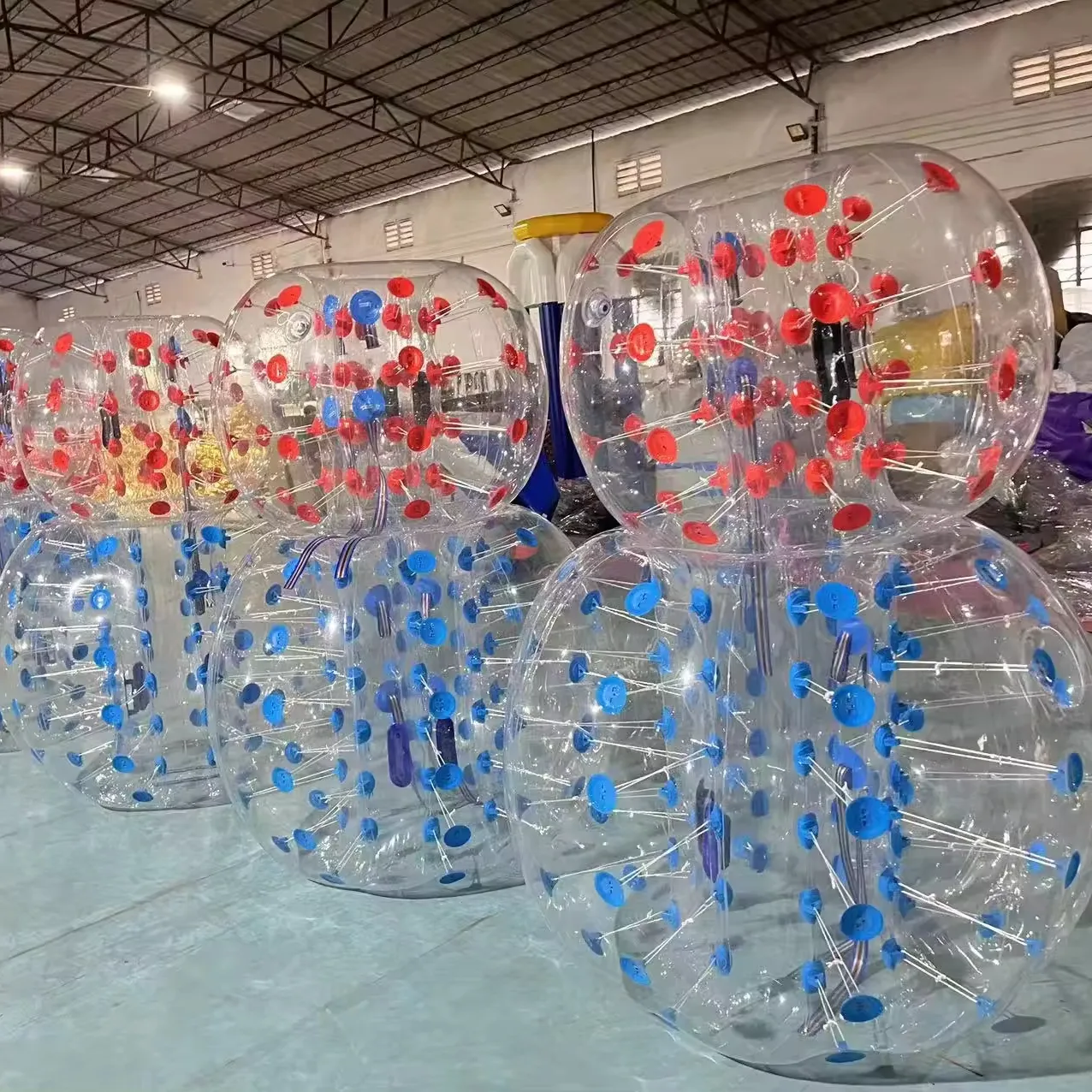 Pelota de parachoques de cuerpo inflable transparente para adultos al aire libre burbuja fútbol diversión interactiva pelota de PVC transparente