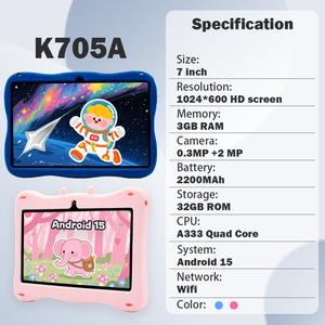 Günstigstes Android 15 <span class=keywords><strong>Tablet</strong></span> 7 Zoll Kinder lernen Tablets Gaming Educational <span class=keywords><strong>Tablet</strong></span> <span class=keywords><strong>PC</strong></span> für Kinder - Product Image 2