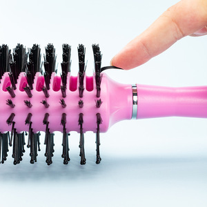 <b>Round</b> Hair <b>Brush</b> Nylon Bristle Vent Design For Styling General Population PC Material - Product Image 3