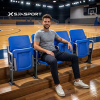 Siège de stade pliable avec dossier, structure métallique, chaise pliable pour tribune, pour arène sportive