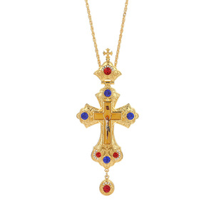 2025 grec <span class=keywords><strong>orthodoxe</strong></span> jésus 18K or croix pectorale collier perle alliage morceau chaîne religieux métal cadeau spirituel pour <span class=keywords><strong>orthodoxe</strong></span> - Product Image 5