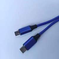 Cable de Transferencia de Datos USB-A Tipo-C de Carga Rápida 6A/5A Personalizado, con Cubierta de Nailon de 2 Metros, para Escáner de Código de Barras y Teléfonos Móviles, Cobre Puro