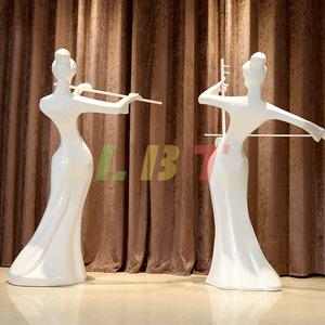 Sculpture de Musicien Classique en Fibre de Verre Libit, Ornements Artistiques Faits Main Personnalisés à Poser au Sol pour Entrée d'Hôtel ou de Propriété Immobilière - Product Image 2