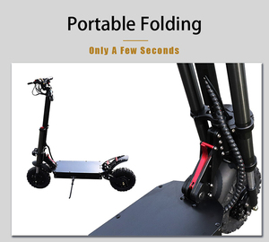 Patinete Eléctrico Plegable Rápido para Adultos, de 11 Pulgadas, 2 Ruedas, 5600W, 60V, Potente, de Largo Alcance, Todoterreno, con Doble Motor - Product Image 6