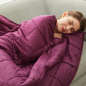 Material de tamaño personalizado bambú algodón adulto reconfortante cuentas de vidrio sueño sensorial king size peso Manta - Product Image 2