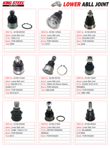 KINGSTEEL OEM MB176308 Rotule de <span class=keywords><strong>suspension</strong></span> avant inférieure 4x4 pour Mitsubishi L200 4x4 Mighty Max Montero Delica 1985- M16 X 1.5 - Product Image 4