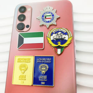 Adesivi personalizzati Kuwait <span class=keywords><strong>Bahrain</strong></span> Oman UAE Saudi Logo distintivo 3D adesivi in metallo per telefono - Product Image 2