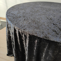 Nappe de table plissée en satin nouée à la main ZKAI, moderne, pour décoration de réception de mariage