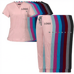 Nuovo Set Divisa Infermieristica 2026 con Fascia Elastica in Vita per Taglie Forti, Uniformi Mediche Personalizzate per Donne - Product Image 1
