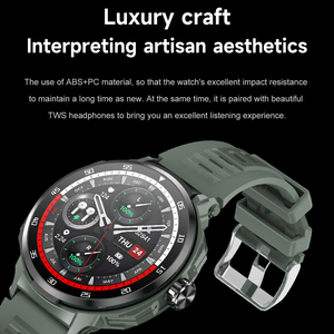D11 Smartwatch <span class=keywords><strong>2</strong></span>-in-1 con Monitoraggio Passi, Calorie, Sonno, Frequenza Cardiaca e Pressione, Orologio Fitness Rotondo con Auricolari TWS Integrati - Product Image 4