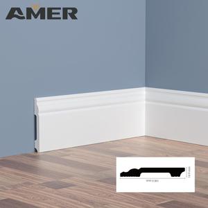 Amer Factory Décoration intérieure Plinthes murales en apprêt blanc Plinthes Moulures en bois - Product Image 1