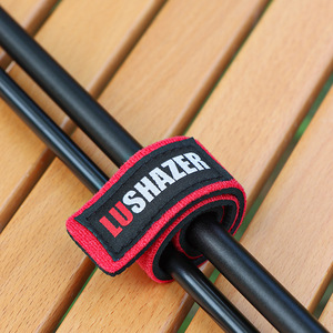 Correa de Sujeción para Caña de Pescar Lushazer, de Nailon con Velcro, Alta Resistencia, en Rojo, Azul, Negro, Camuflaje y Naranja Claro, para Uso en Exteriores - Product Image 2
