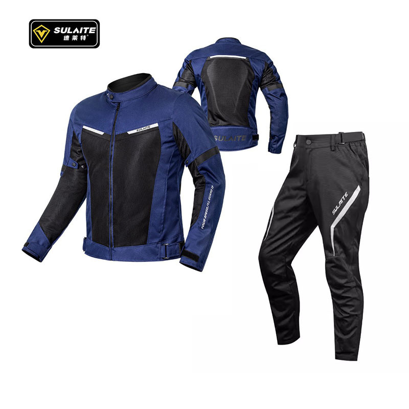 C1 Summer Cycling Jersey [Blue] P1 Summer Cycling Pants [Beige]