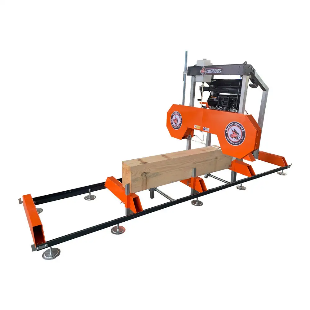 26 "Xăng Cưa Bandsaw Nhà Máy Gỗ Mill Với 15HP Động Cơ