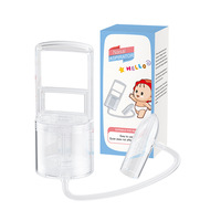 Aspirateur nasal pour bébé sans BPA OEM et extracteur manuel portable ventouse nasale forte aspiration pour le nettoyage du nez des tout-petits avec pompe à main