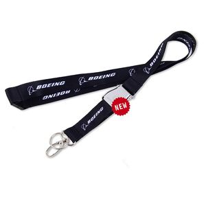 High Quality Personalized Custom logo Aviation Neck Strap Silk Screen Printed <b>Polyester</b> Airline Air <b>Lanyard</b> for Staff - Product Image 1