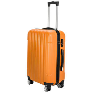 Ensemble de bagages de voyage DB 3 en 1 orange, grande capacité, valise ABS avec serrure, 4 roues, pour les voyages - Product Image 4